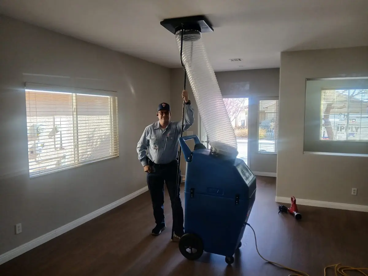 Professional Dryer Vent Cleaning work inside a Cadillac home